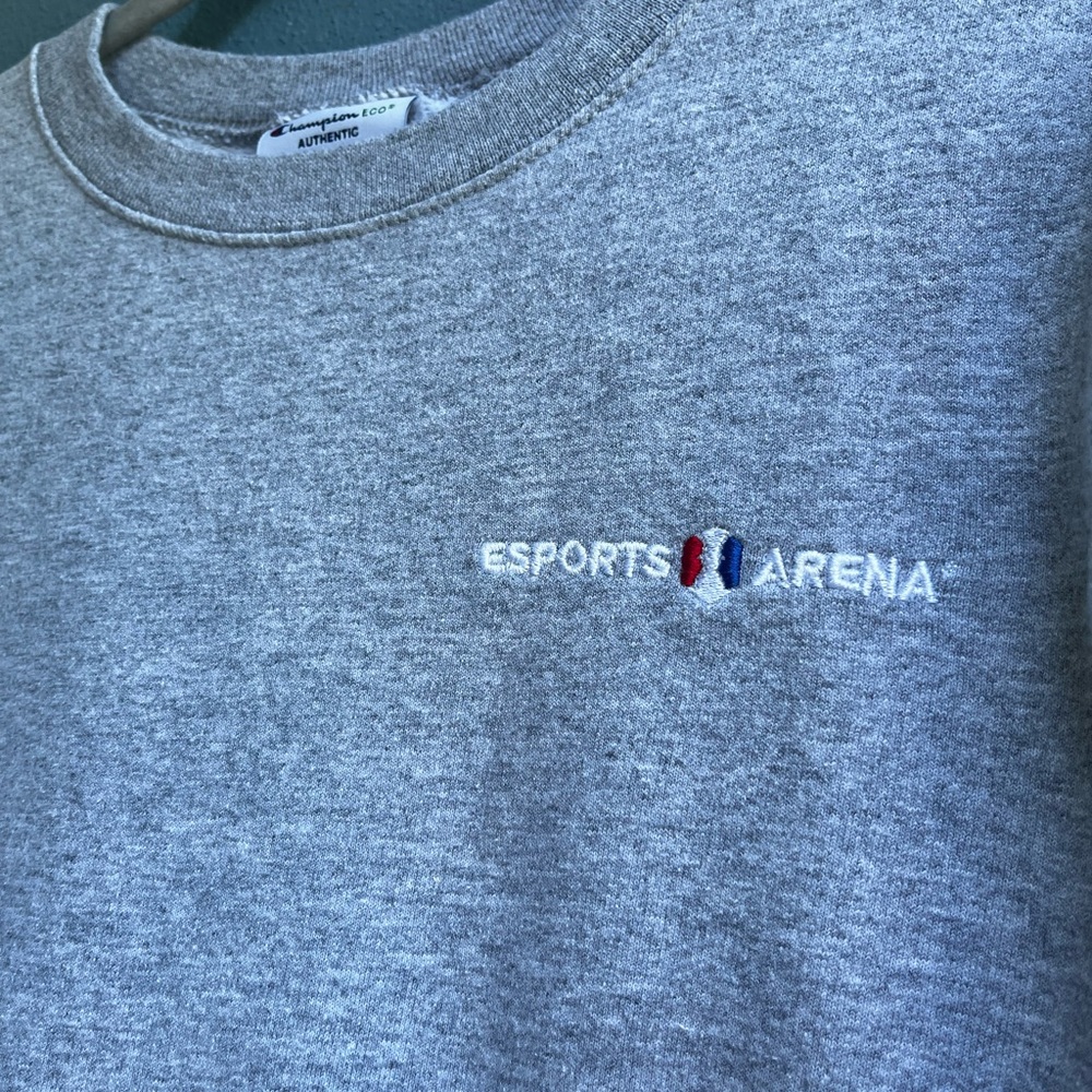 Champion sweatshirt with Esports logo. Rarely worn, no damage, or fading!